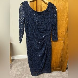 Navy blue sequin dress